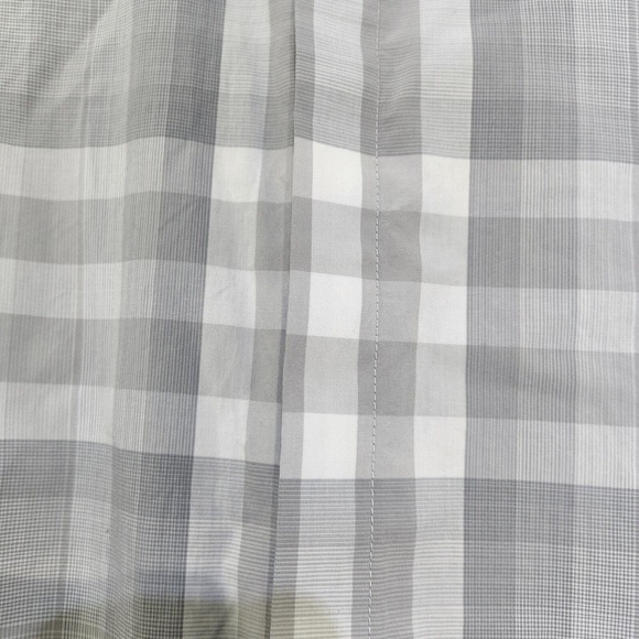 Calvin Klein Mens Shirt Size M Medium Large Plaid Gray Long Sleeve - Picture 3 of 11